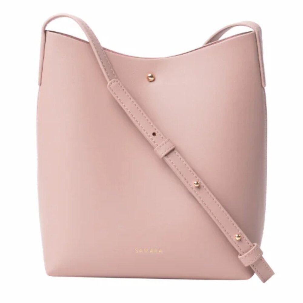 *NWOT Samara Crossbody Shoulder Bucket Bag Peony Pink